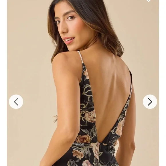 Altar'd State Black Floral Maxi Dress - Picture 2 of 8